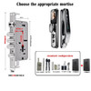 Tuya APP Wifi 3D Face Recognition Smart Door Lock Camera Fingerprint Digital Lock with Key Code Nfc Card for Home Apartments