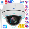 4K 8MP Wifi Dome PTZ Camera Outdoor Humanoid Tracking IP Camera Indoor 2-way Audio Wireless Home Security Surveillance Cameras