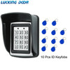 1000user RFID Metal Keypad with Cover Access Control suit applicable Most Door 125kHz Card Reader Keyboard Access Control System