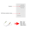 4 Wires Wired White Doorbell DC12V Access Control Door Bell Electronic Dingdong Ringtone Ring Button for Home Security System