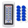 RFID Reader Metal 125KHz Access Control Keypad Standalone Access Controller EM4100 Keychains 2000 Users Backlight Keyboard WG26