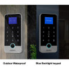 Bluetooth Tuya APP Smart Fingerprint RFID Access Control Keypad Touch IP65 Waterproof 13.56MHz Door Opener Keyless Lock System