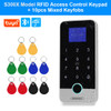 Bluetooth Tuya APP Smart Fingerprint RFID Access Control Keypad Touch IP65 Waterproof 13.56MHz Door Opener Keyless Lock System