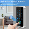 NFC Bluetooth Tuya APP Backlight Touch 13.56Mhz RFID Card Access Control Keypad Door Lock Opener WG Output IP66 Watreproof