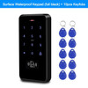 IP68 Waterproof Access Control Keypad Outdoor RFID Access Controller Touch Door Opener System Electronic EM4100 125KHz Key Cards