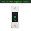 lP66 Waterproof Metal Embedded Access Control Machine RFID 125KHZ Induction Fingerprint Access Control All-in Machine