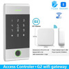 RFID Metal Access Control Keypad Fingerprint Waterproof Electric Lock System TTLock App Remote Control Gateway Work With Alexa