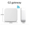 TTlock Smart Phone App Access Controller 13.56Mhz Rfid Door Access Control System Door Kit Ip67 Waterproof Reader Nfc G2 Gateway