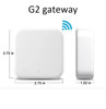 TTlock Smart Phone App QR Code 13.56Mhz Rfid Door Access Control System Door Kit Ip67 Waterproof Reader Nfc G2 Gateway