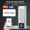 WiFi Tuya App Smart Fingerprint Door Lock Keypad RFID Card Reader Access Controler Outdoor Waterproof Door Access Control System