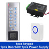 WiFi Tuya App Smart Fingerprint Door Lock Keypad RFID Card Reader Access Controler Outdoor Waterproof Door Access Control System