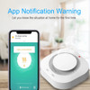 Tuya WiFi Smoke Detector Alarm Sensor Smart Home Security Fire Protection Smart Life Works With Alexa Google Assistant