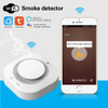 Tuya WiFi Smoke Detector Alarm Sensor Smart Home Security Fire Protection Smart Life Works With Alexa Google Assistant