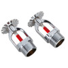 High Quality 5Pcs 1/2 Inch DN15 Brass Pendent Type Fire Sprinkler Head Fire Extinguishing System Protection 68 Degrees