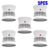 CPVAN Smoke Detector 85db Sound Independent Fire Alarm Home Security System Smokehouse Security Protection Smoke Alarm Sensor