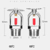 5PCS Bronze 68 Degrees aspersor Pendent Fire Sprinkler Head 1/2" DN15 Extinguishing System Protection For School Gym Public