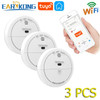 Tuya WiFi Smoke Sensor Fire Protection Top Smoke inlet Detector Smokehouse Combination Fire Alarm Home Security Firefighters