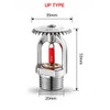 5Pcs Fire Sprinkler Head DN15/68 degree Fire Extinguishing System Protection Equipment Spray Sprinkler