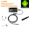 7.0/5.5 MM IP67 Waterproof Endoscope Camera 6 LEDs Adjustable USB Android Flexible Inspection Borescope Cameras for Phone PC