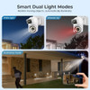 8MP Dual Lens IP Wifi Camera 1/4PCS Security Surveillance PTZ Dual Screen Video Full Color Night Vision Outdoor Cameras 8x Zoom