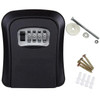 New Wall Mount Key Lock Box 4 Digit Password Code Security Lock No Key for Home Office Key Safe Secret Storage Box Organizer