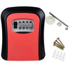 New Wall Mount Key Lock Box 4 Digit Password Code Security Lock No Key for Home Office Key Safe Secret Storage Box Organizer