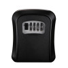 Wall Mount Key Storage Secret Box Organizer 4 Digit Combination Password Security Code Lock No Key Home Key Safe Box Plastic