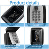 1/2Pcs Wall Mount Key Lock Safe Secret Storage Box Code Security Lock No Key Home Office Key Portable Combination Box Organizer