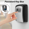 1/2PCS Wall Mount Key Storage Secret Box Organizer 4 Digit Combination Password Security Code Lock No Key Home Key Safe Box