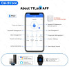 IP65 Wall Mount Key Box Small Container Outdoor Waterproof Safe Security Password Fingerprint Tuya or TTLock APP Anti-theft box