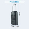 Smart Fingerprint Lock Key Box with Tuya Remote Unlock Password Unlock Portable Multi-Application Scene Waterproof Key Safe