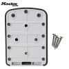 Master Key Lock Box Wall Mounted Key Safe Box Weatherproof 4 Digit Combination Alloy Steel Keys Storage Lock Boxes for Outdoor