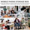 Mobile Phone Safe Clear Cell Phones Storage Cabinet Holder Locker Organizer Stand Organizing