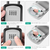 2PCS ORIA Outdoor Password Key Box Waterproof Key Safe Lock Box Key Code Box Key Storage Lock Box 4 Digit Combination Boxs