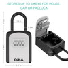 2PCS ORIA Outdoor Password Key Box Waterproof Key Safe Lock Box Key Code Box Key Storage Lock Box 4 Digit Combination Boxs