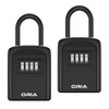 2PCS ORIA Outdoor Password Key Box Waterproof Key Safe Lock Box Key Code Box Key Storage Lock Box 4 Digit Combination Boxs
