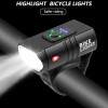 Rechargeable Front Rear Bicycle Lights | Lampe Velo Puissante Rechargeable Front Rear Bicycle Lights | Lampe Velo Puissante