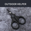 Multifunction Fishing Scissor With Hook Oxford Cloth Bag Braided Line Stainless Steel Portable Cutters For Outdoors Fishing