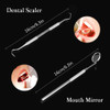 4PCS/Set Tartar Scraper Scaler Plaque Remover Teeth Cleaning Tools Dentist Dental Hygiene Instruments Kit Oral Care Tool
