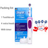 Oral B Electric Toothbrush Adult Rotation Clean Teeth Charging Tooth Brush 3D Whiten Teeth Oral Care Brush With Gift Brush Heads