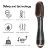 3 In 1 Hot Air Comb Styling Comb for Straight Curly Electric Hot Air Brush Women Anion Heating Comb Hair Straightening Brush