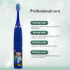 Children's Electric Toothbrush With Replacement Heads Colorful Cartoon Ultrasonic Rechargeable Soft Hair Sonic Cleaning Brush