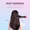 3 In 1 Electric Hair Straightener Brush Hair Curler Hair Dryer Brush Rotating Hot Air Comb Negative Ion Hair Styler Comb