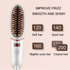 Lonic Hair Straightener Brush 30s Fast Straightening Electric Hair Comb LCD Display Digital Heating Hair Brush Beard