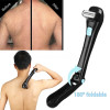 Men Shaving 180 Degrees Foldable Electric Back Hair Shaver Battery Manual Long Handle Hair Remover Men Shaving 180 Degrees Foldable Electric Back Hair Shaver Battery Manual Long Handle Hair Remover