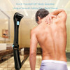 Men Shaving 180 Degrees Foldable Electric Back Hair Shaver Battery Manual Long Handle Hair Remover Men Shaving 180 Degrees Foldable Electric Back Hair Shaver Battery Manual Long Handle Hair Remover