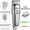 Professional Hair Clipper for Men Electric Cordless Razor Shavers Beard Trimmer with T Blade Liners Hair Cutting Kit for Father
