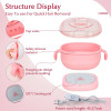400ML Wax Heater Hair Removal Machine Portable Silicone Wax Warmer SPA Body Epilator Paraffin Waxing Melt Pot Wax Bean Kits
