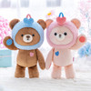 LOVELOCKBEAR Lovers Dolls Plush Toys Couple Bear Stuffed Animals PP Cotton Couple Stuffed Plush Toy Gifts