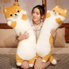 Brown Long Shiba Inu Dog Plush Pillow Stuffed Ultra Soft Cartoon Animal Sleeping Huggy Puppy Kids Overnight Plushie Gift